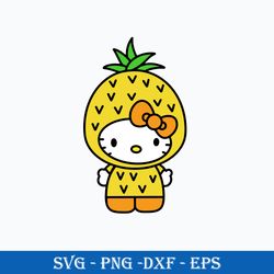 hello kitty pineapple svg, hello kitty fruits svg, hello kitty svg, cartoon svg, png dxf eps digital file