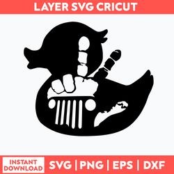 Duck Duck, Wave Hands Svg, Funny Svg, Png Dxf Eps File