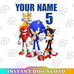 Sonic Birthday Family PNG, JPG