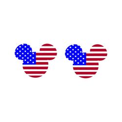 disney mickey and minnie mouse stars and stripes american flag svg, disney svg, mickey svg, minnie mouse stars svg, amer