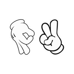 gottem mickey mouse hands peace sign svg, disney svg, mickey svg, mickey mouse svg, minnie mouse svg, mickey hand svg, d