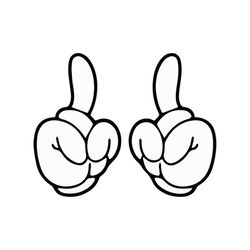 mickey mouse hands fingers pointing svg, disney svg, mickey mouse svg, fingers pointing svg, mickey mouse hand svg, disn