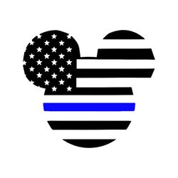 mickey thin blue line svg, disney svg, mickey mouse svg, aerican flag svg, american mickey mouse svg, disney svg files,