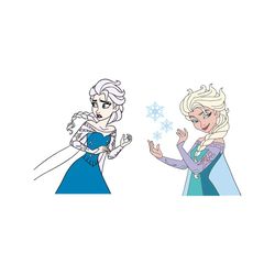 princess elsa bundle file svg, disney svg, disney character svg, cartoon character svg, movie character svg, disney gift