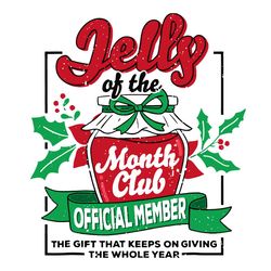 christmas jelly of the month club official member xmas svg, christmas svg