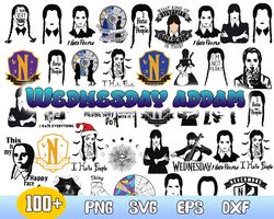 bundle wednesday addams png, wednesday png, the addams family png, instant dowload