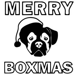 merry boxmas christmas svg, christmas svg, boxmas svg, dog svg