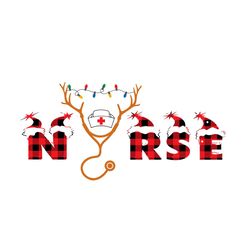 nurse plaid christmas svg, christmas svg, job svg, christmas nurse svg