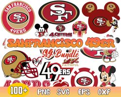 san francisco 49ers bundle svg, san francisco 49ers svg, nfl svg, football svg, sport svg