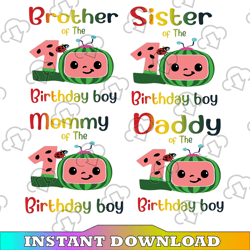 bundle 4 files cocomelon of birthday boy svg, coco melon svg, cocomelon bundle svg, cocomelon birthday svg,