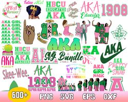 aka bundle svg, alpha kappa alpha sorority svg, skee wee 1908 aka svg, bundles for cricut cut files