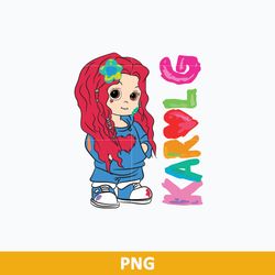 baby karol g png, karol g png, karol g png, red hair png, la bichota png digital file