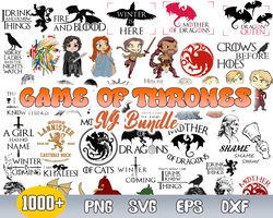 Game Of Thrones Bundle Svg, Game Of Thrones Big Svg, Fire And Blood Svg, Winter is coming Svg