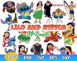 lilo and stitch clipart bundle, lilo and stitch svg, stitch vector, clipart, cut file