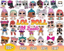 lol surprise dolls bundle svg, baby doll svg, lol doll svg, lol doll kis svg, instant download