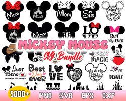 mickey mouse bundle svg, mickey mouse disney svg, mickey character svg, disney clipart, instant download