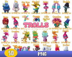 trolls bundle vector, trolls svg, trolls character svg, trolls family svg, cut files for cricut