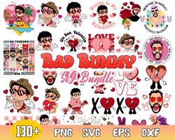 valentine bad bunny bundle svg, benito valentine svg, baby benito svg, valentine's day svg