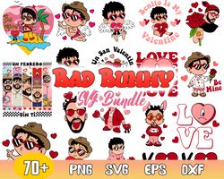 valentine bad bunny bundle svg, benito valentine svg, un van valentine sin ti svg png dxf eps file