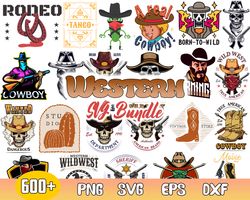 western svg bundle, retro cowboy skull svg, cowboy skull, cowboy svg, png dxf eps file