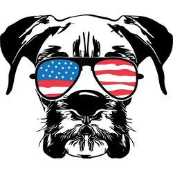 golden retriever dog usa flag glasses, independence day svg, 4th of july svg, fourth of july, american flag, glasses us