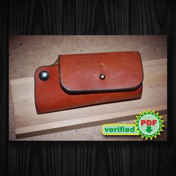 key case pattern - leather diy - pdf download - leather key case pattern - leather key case template - key case