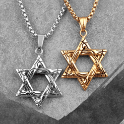 star of david necklace magen david pendant necklace jewish star necklace stainless steel judaica jewelry star of david