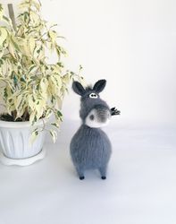 crochet donkey, handmade, gift