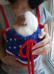 usa flag pet carrier, guinea pig carrier, small pet carrier