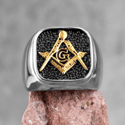 masonic ring stainless steel freemason ring master mason rings free mason men ring illuminati signet ring masonic jewel
