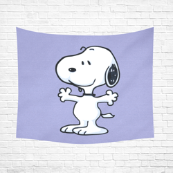 snoopy wall tapestry, cotton linen wall hanging