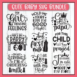 cute baby svg bundle