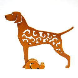 figurine vizsla, statuette vizsla made of wood (mdf)