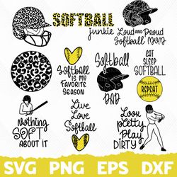 softball svg bundle, softball svg, softball mom svg, softball clipart, softball cut files, sports svg, softball quote