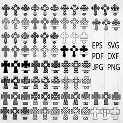 cross  svg bundle, cross template for cricut, svg, dxf, eps, png, cross svg , cross clipart, cross monogram frames