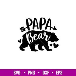 Papa Bear Family, Papa Bear Family Svg, Mom Life Svg, Mothers day Svg, Family Svg, png,dxf,eps file