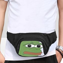 pepe frog fanny pack, waist bag