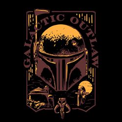 star wars the book of boba fett galactic outlaw svg, star wars svg, galactic outlaw svg