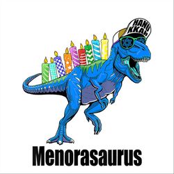 menorasaurus hanukkah svg, trending svg, t rex svg, dinosaur svg, candle svg