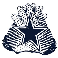 dallas cowboys glove svg  cowboys football svg  cowboys svg  instant download  svg  dxf  png  jpg  eps