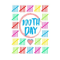 100 days smarter counting tally marks 100th day of school svg, back to school svg