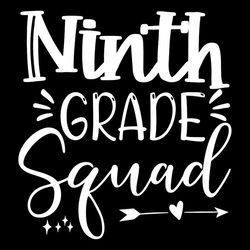 ninth grade squad arrow heart silhouette svg