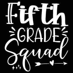 fifth grade squad silhouette svg, arrow heart svg