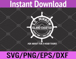s.s. minnow tour svg, eps, png, dxf, digital download