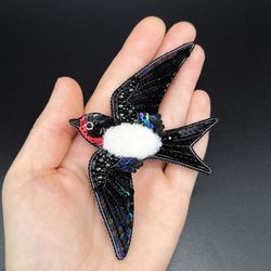 swallow brooch