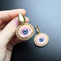 earrings with eyes