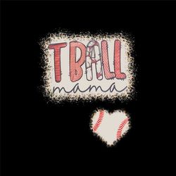 tball mama leopard bleached tee tball heart women digital png