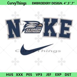 georgia southern eagles nike logo embroidery design download file