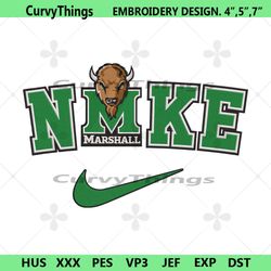 marshall thundering herd nike logo embroidery design download file