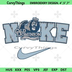 old dominion monarchs nike logo embroidery design download file